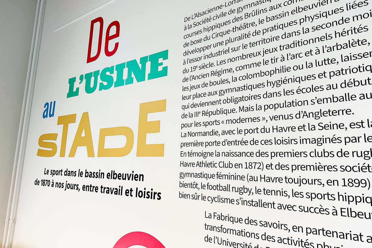 EXPOSITION "DE L'USINE AU STADE"